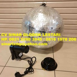 Mirror Ball 16inch + Pinspot Light + Motor